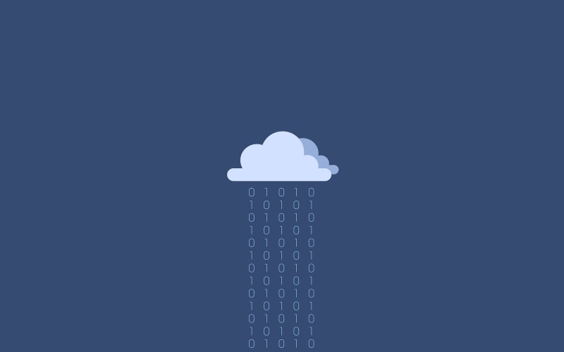 720P, numbers, rain, clouds, binary, vector, Flatdesign, digital art