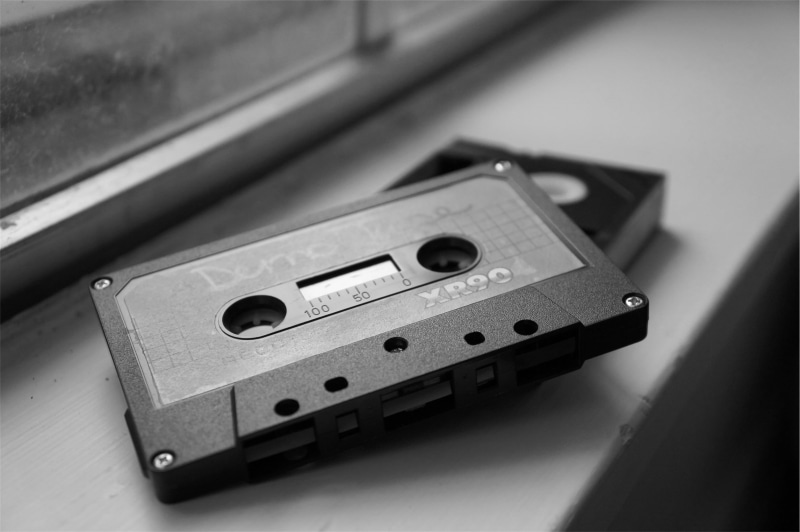 black and white, cassette, old, no people, old-fashioned, control, tape, sound, technology, retro Styled, studio shot, audio Equipment, antique, audio