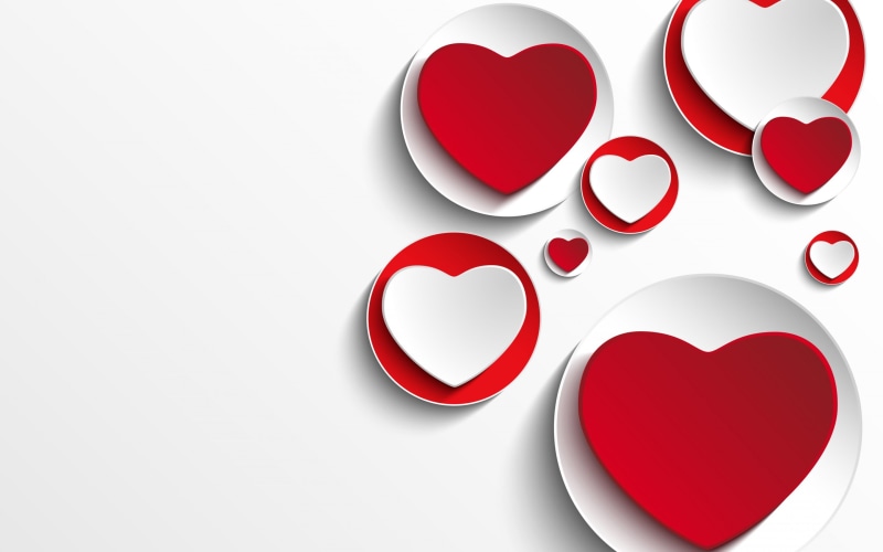 romantic, Love, background, valentines, design, 2K, hearts