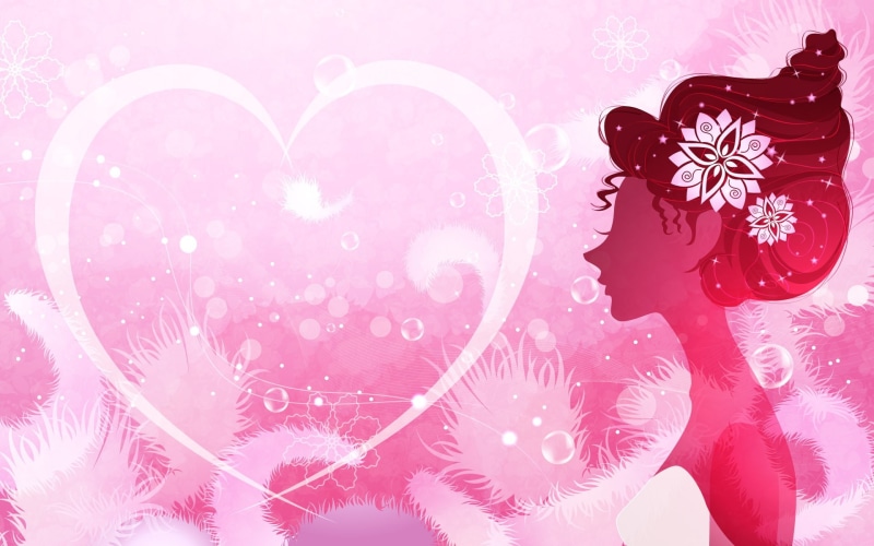 Women, Heart, shaped, Vector, 1080P, Love