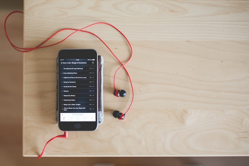 equipment, smart Phone, close-up, electrical equipment, mobile, room for text, red, headphones, 4K, arts culture and entertainment, wireless technology