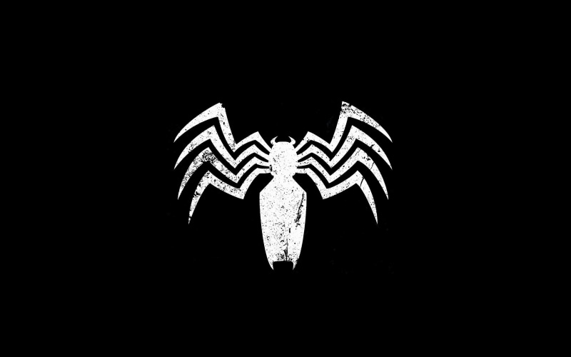 spider, black background, night, decoration, close-up, cut out, dark, christmas, 2K, Venom, creativity, white, art and craft, celebration, logo, no people