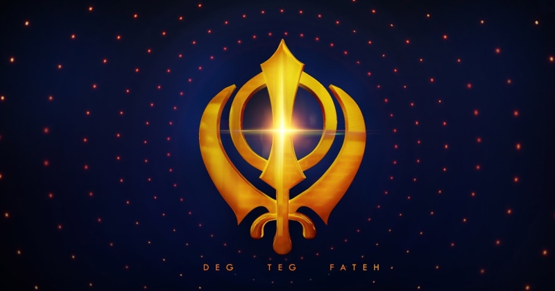 khanda, illuminated, night, event, fire, blue, lighting equipment, light - natural phenomenon, glowing, star shape, flame, sikhs, indoors, burning, yellow