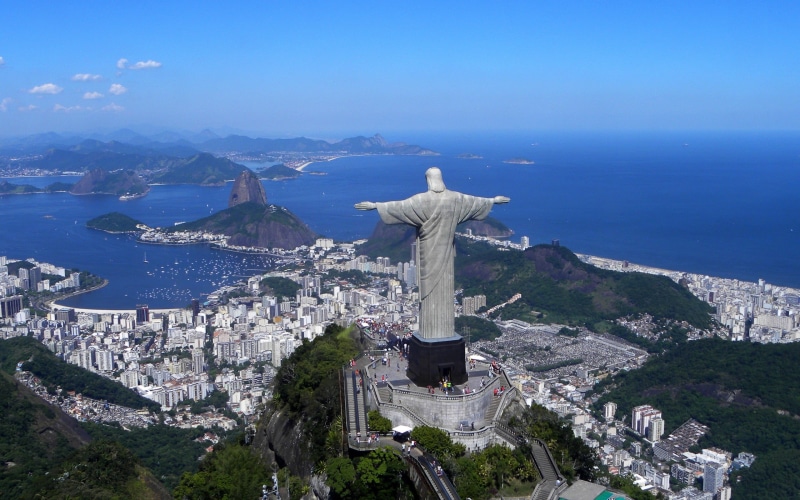 famous Place, bay Of Water, travel Destinations, island, brazil, no people, landscape, water, outdoors, sky, people, top view, scenics - nature, city, tourist