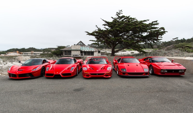 Ferrari, F40, 288 GTO, F50, Enzo, RED, 5K, LaFerrari, Italia
