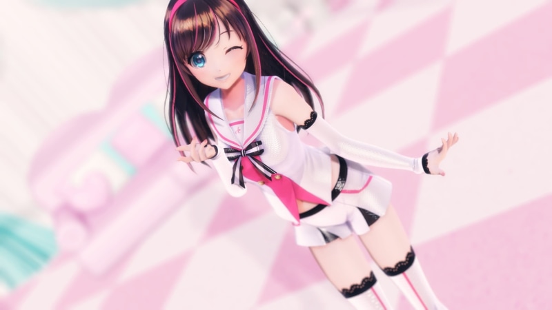 women, portrait, high angle view, hair, shadow, hairstyle, one person, 1080P, beauty, young adult, anime girls, pink color, Kizuna Ai, girls, adult, females