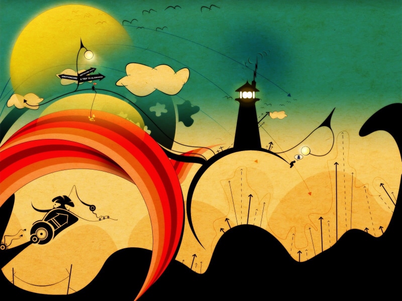 close-up, digital art, vertebrate, silhouette, art and craft, no people, painting, indoors, architecture, artwork, bird, craft, abstract, 720P, lighthouse