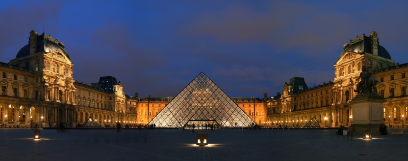 architecture, 2K, tourism, water, travel, dusk, the past, no people, travel destinations, Louvre, night, city, sky, building exterior, nature, building