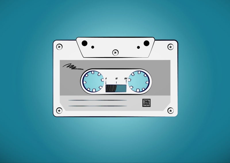 2K, vintage, artwork, cassette, minimalism