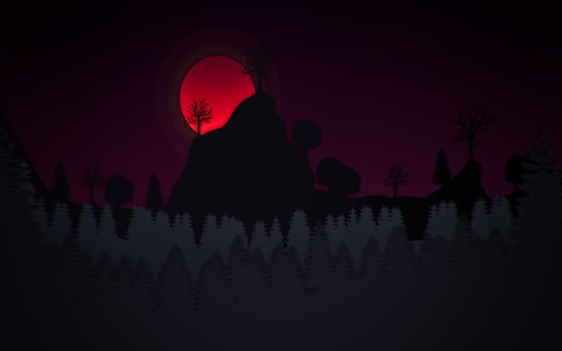 720P, landscape, Flatdesign