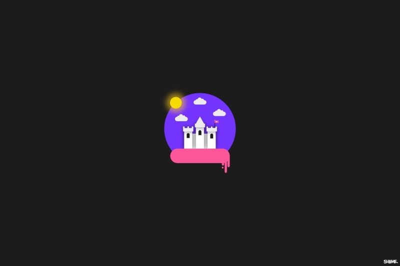 close-up, human representation, representation, minimalism, indoors, symbol, sign, illuminated, blue, castle, Flatdesign, technology, lighting equipment