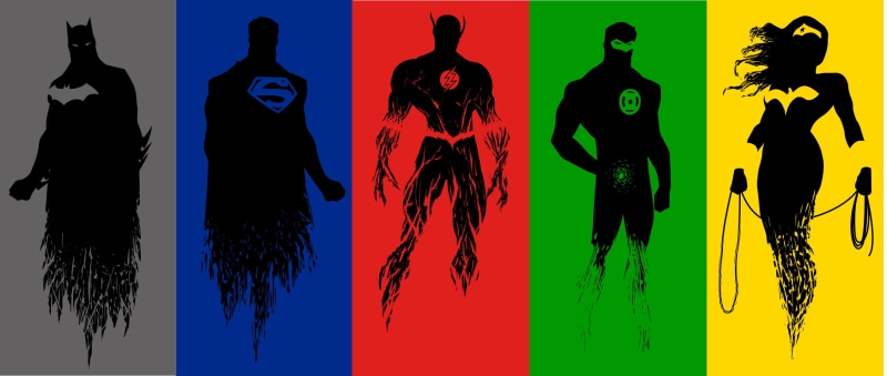 DC Comics, Batman, Flash, 1080P, Superman, hero, collage, Justice League, Wonder Woman, Green Lantern
