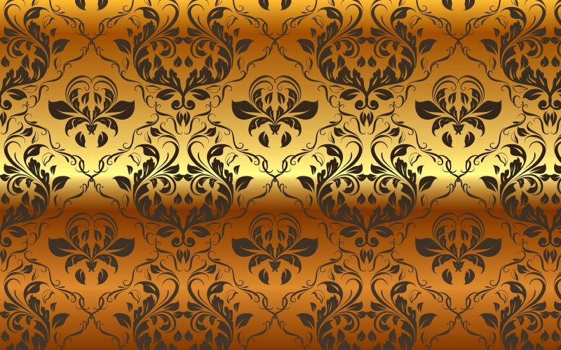 decoration, vector Backgrounds, rococo Style, close-up, yellow, no people, design Element, art and craft, vintage, style, repetition, curve, illustration