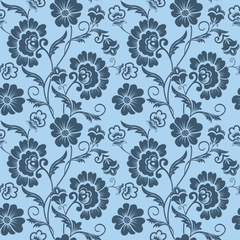 plant part, seamless pattern, vintage, no people, abstract, plant, nature, 4K, background, gray, growth, decoration, blue, shape, floral pattern, texture