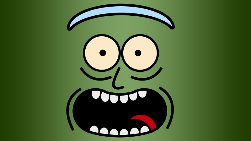 face, studio shot, Rick and Morty, mouth open, animal representation, representation, food, creativity, anthropomorphic smiley face, halloween, 1080P
