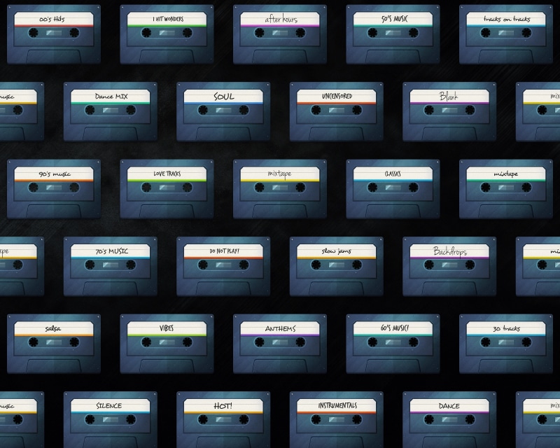 graphic design, 2K, abstract, vector, cassette