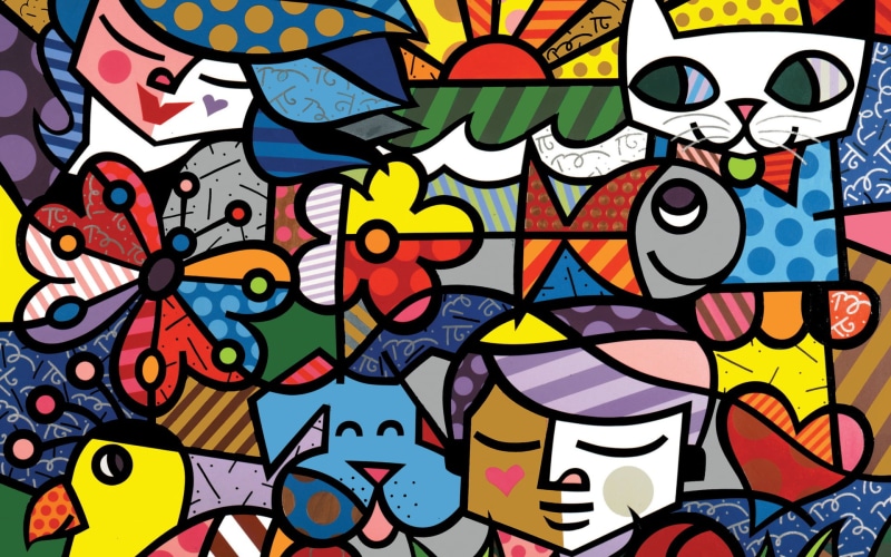doodle, garden, multi colored, text, multicolored, animals, creativity, built structure, art, wall - building feature, full frame, 1080P, art and craft