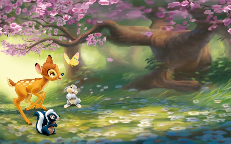 disney, deer, cartoon, 2K, Cartoons, bambi