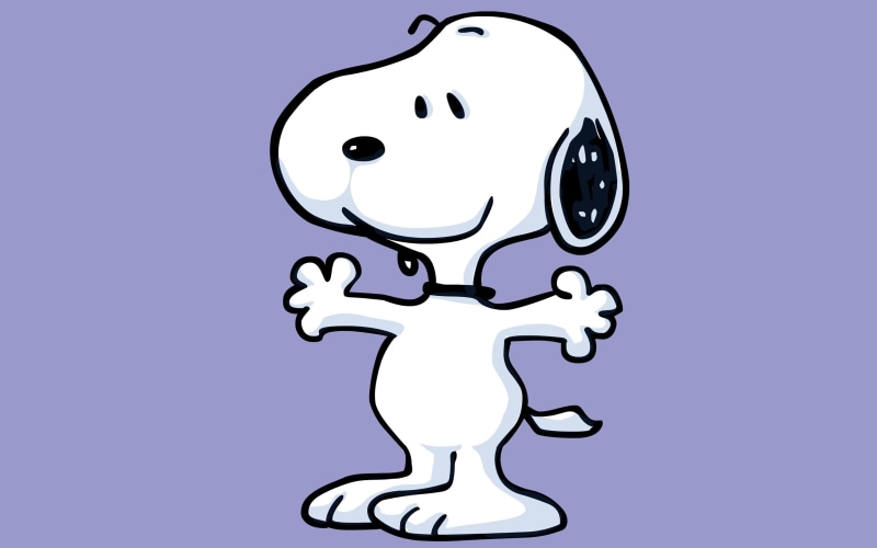 Snoopy, Cartoon, Star, 2K