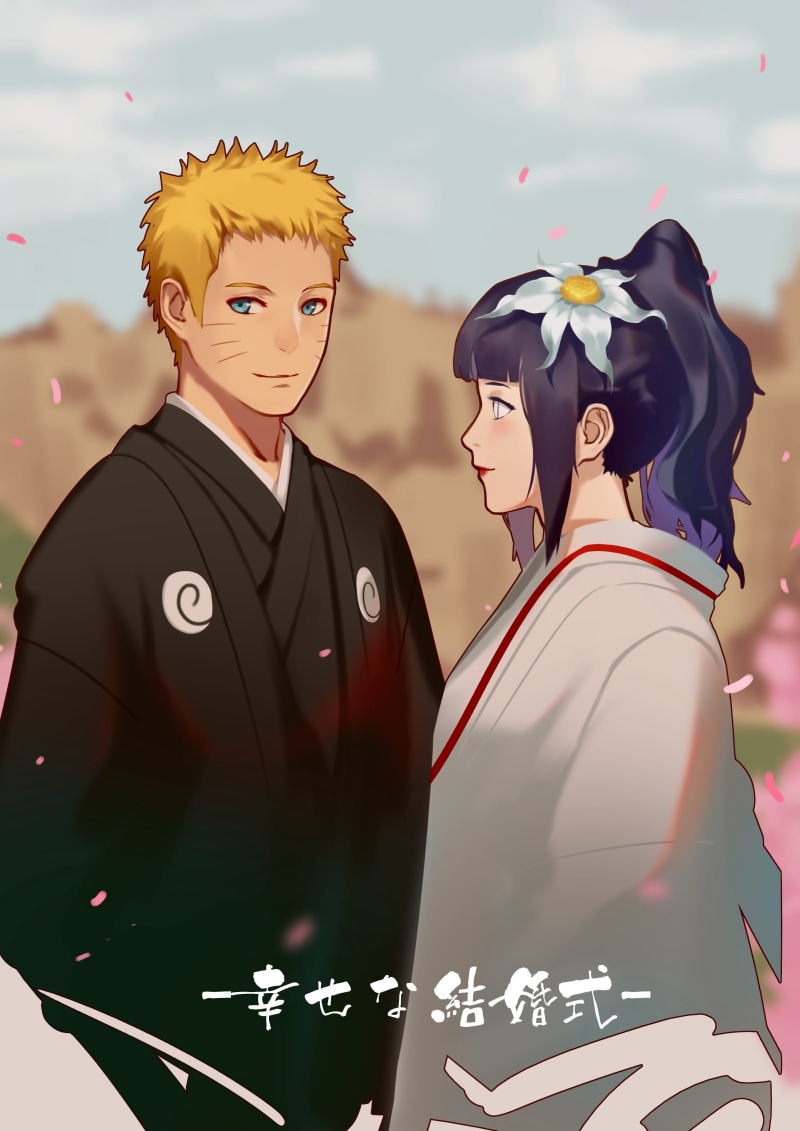 naruto final episode, Anime, 2K, outdoors, people, couple - relationship, two people, women, wedding, focus on foreground, portrait, life events, uniform