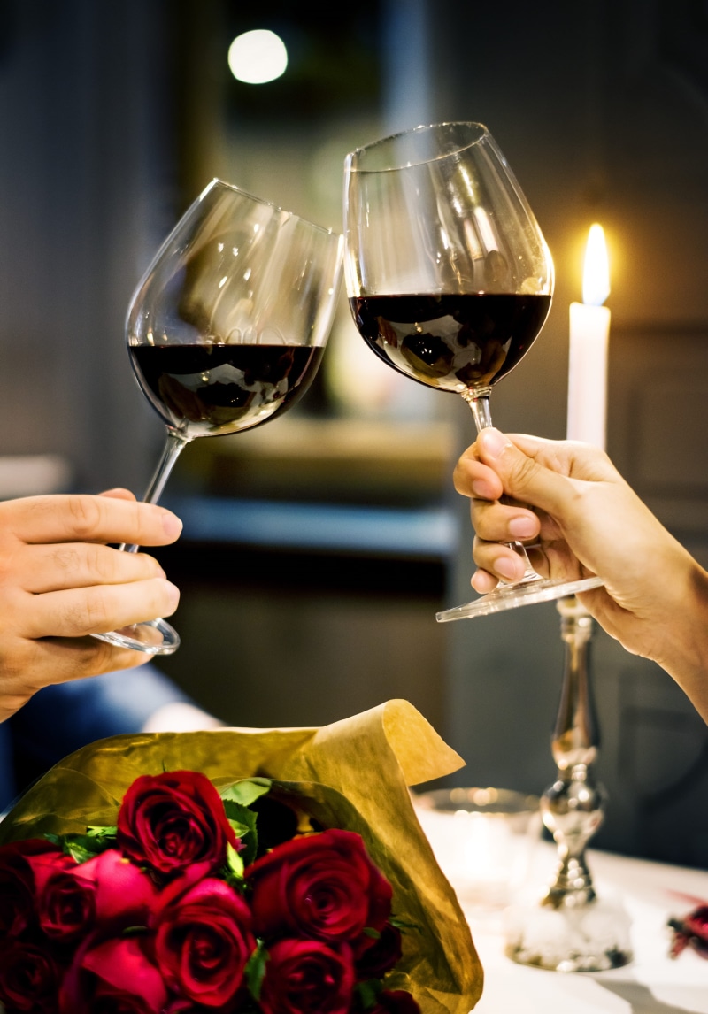 restaurant, anniversary, together, women, candle, engaged, human hand, people, wineglass, indoors, champagne, hand, flowers, roses, wife, red wine, refreshment