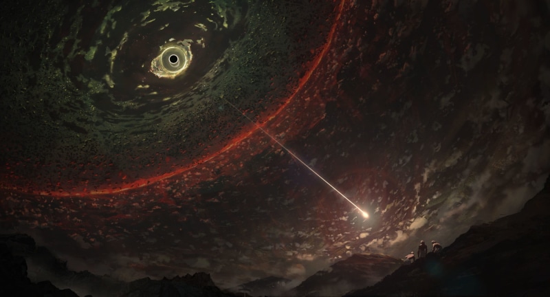 spinning, strike, outdoors, galaxy, star - space, power in nature, scenics - nature, nature, 1080P, astronomy, cloud - sky, tranquil scene, red, night