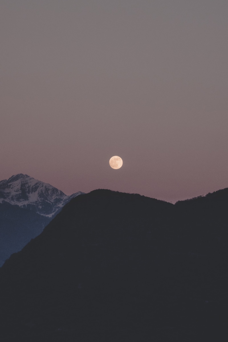 eclipse, non-urban scene, moonlight, mountain range, full, moon, sky, universe, space, white, idyllic, beauty in nature, moon, lunar eclipse