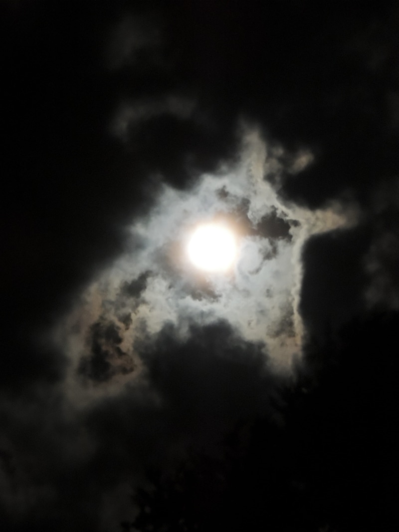 night, full moon, cloud - sky, low angle view, astrophotography, moonlight, sky, eclipse, science, dark, astronomy, moon beam, luminosity, moon and clouds