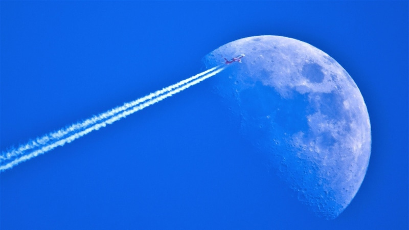 space, flying, pollution, mode of transportation, vapor trail, contrail, blue sky, planet earth, orbiting, cloud - sky, nature, smoke - physical structure