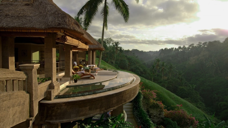 green color, beauty in nature, no people, sky, tranquility, bali, water, building exterior, plant, tranquil scene, architecture, scenics - nature, magnificent