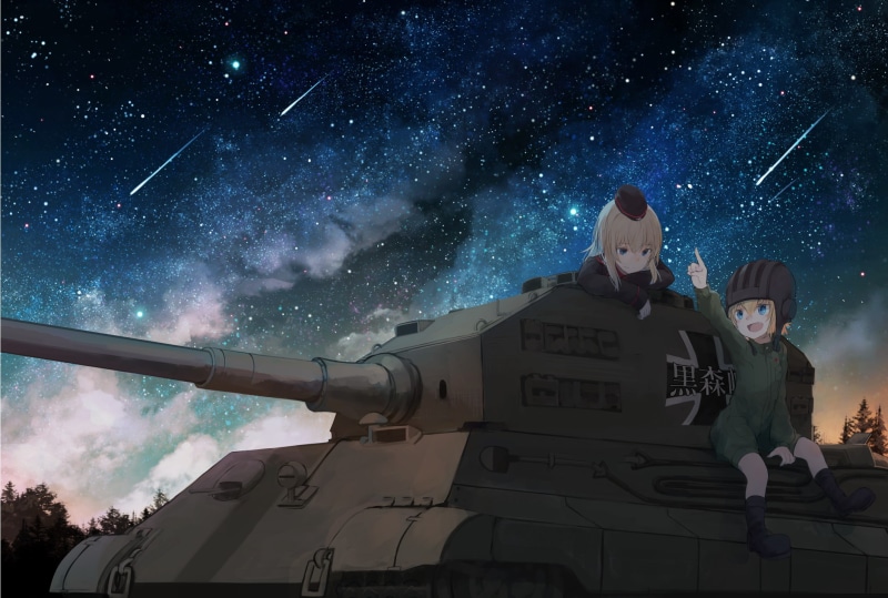 adult, real people, nature, falling stars, low angle view, people, bodysuit, men, tank, star - space, galaxy, sky, males, astronomy, women, space, 1080P