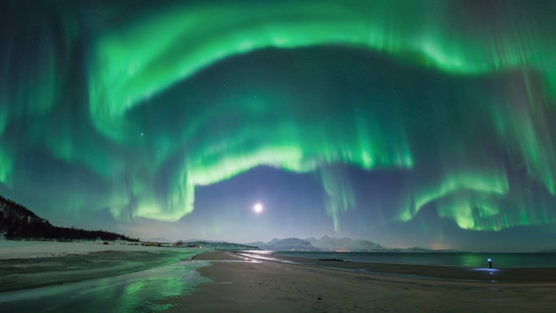 water, tranquility, NASA, 1080P, environment, beauty in nature, science, aurora polaris, natural phenomenon, astronomy, planet, borealis, landscape, ice