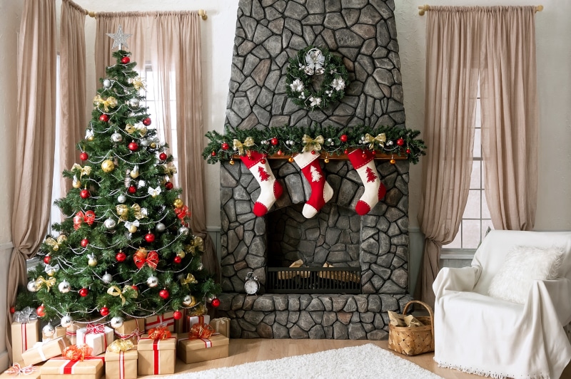 white, Merry Christmas, domestic Room, indoors, holiday - event, toys, celebration, winter, stockings, New Year, cultures, nature, christmas Ornament, home Interior