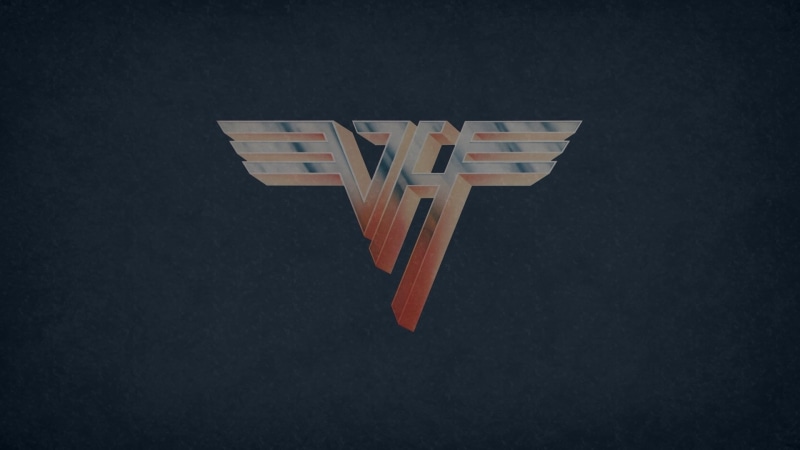 1080P, hd, red, van, logo, halen, gray, music