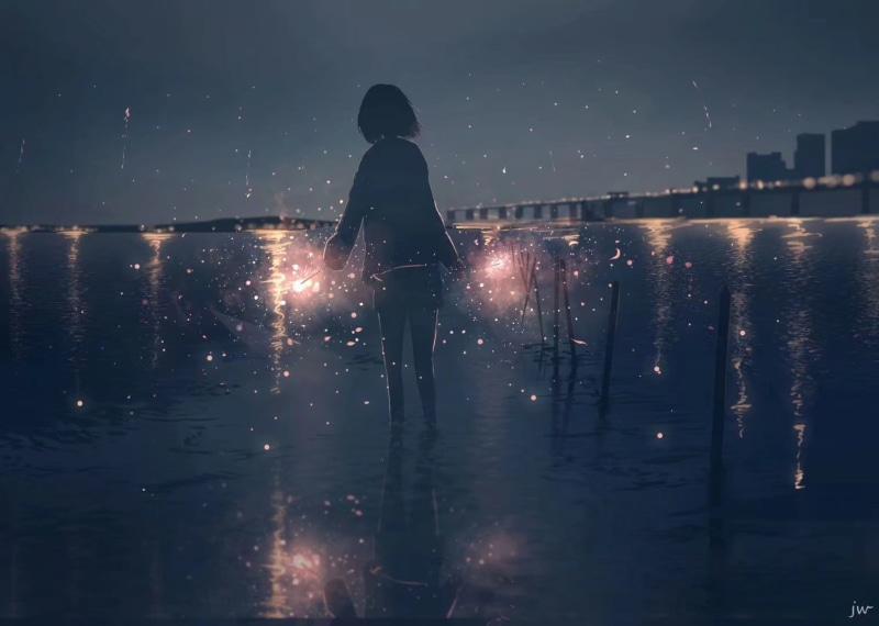 720P, silhouette, moescape