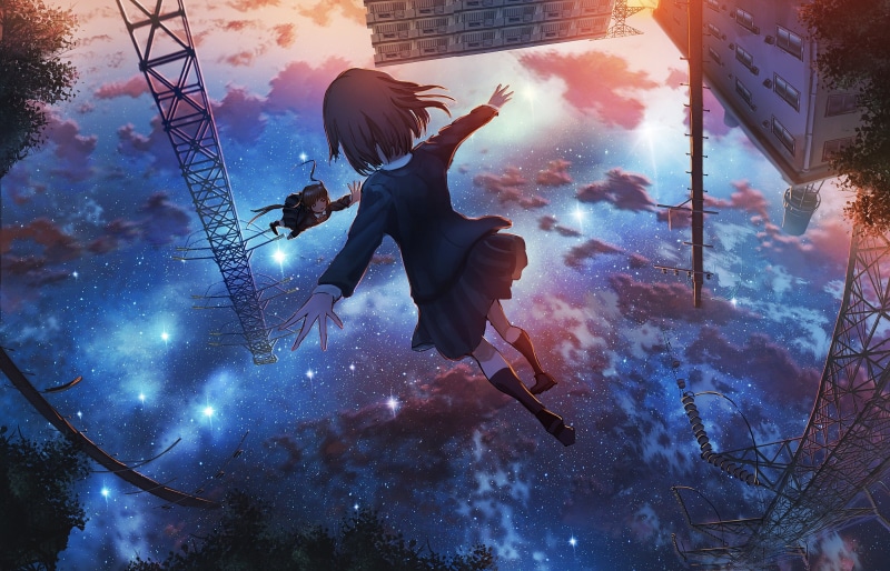 2K, inverted, moescape, anime girls