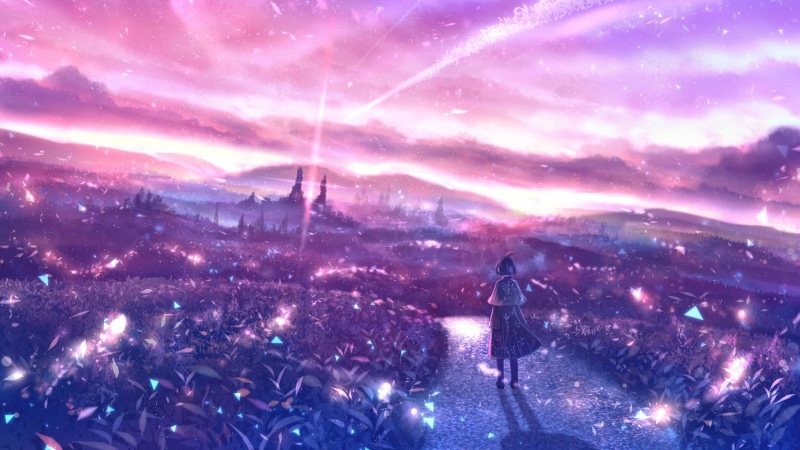 720P, moescape, purple background