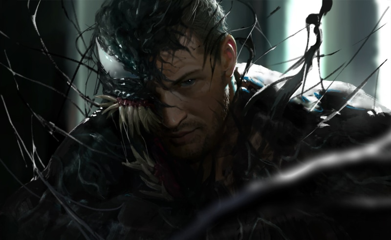 eddie brock, creature, 720P, Symbiote, black, Venom
