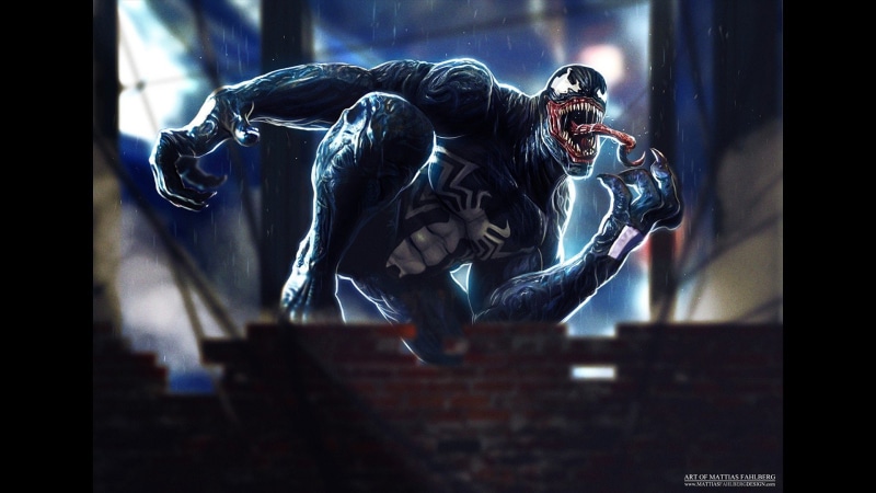 symbiote, art, comics, fan, eddie, 1080P, costume, brock, venom, marvel
