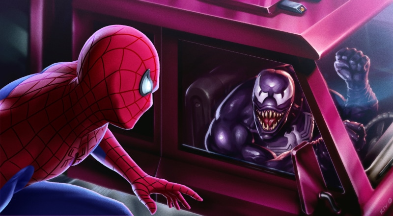 Marvel Comics, Spider-Man, Venom, Eddie Brock, Peter Parker, 2K