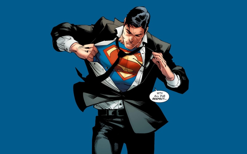 simple background, DC Comics, Clark Kent, Superman, 2K