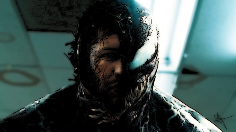 hair, headshot, day, human face, Sony, indoors, beard, young adult, real people, comics, portrait, looking at camera, one person, teeth, close-up, Marvel Comics
