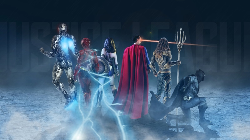 Cyborg, comic, fiction, superheroes, Clark Kent, poster, 2K, Wonder Woman, Bruce Wayne, Aquaman, Justice League, Batman, The Flash, costumes, Diana Prince