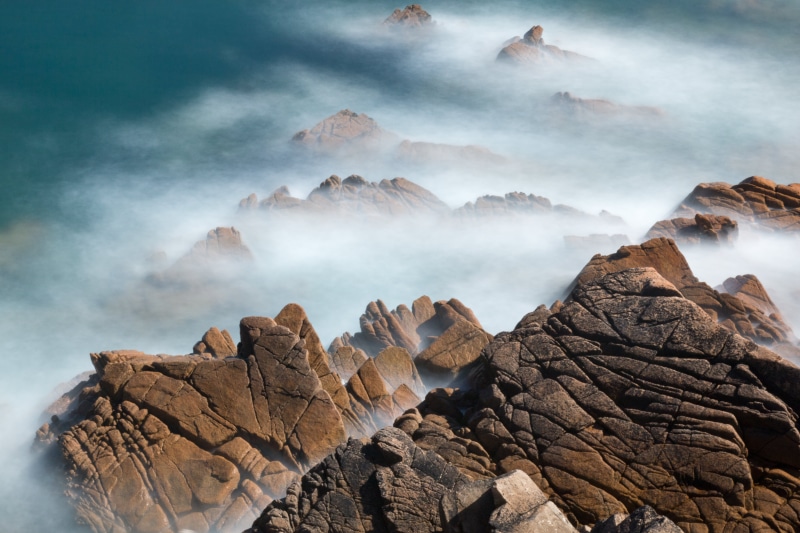 mountains, waterscape, mountain, photo, mer, ocean, sea, sky, falaise, exposure  time, dream, cloud - Sky, day, rocks, france, colors, nature, seascape