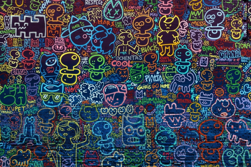 pattern, global Communications, abstract, creativity, 1080P, connection, wall, art, drawings, shape, large group of objects, seamless, decoration, no people