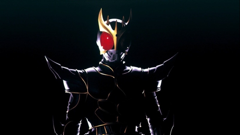 studio shot, sport, celebration, representation, front view, indoors, mammal, adult, kamen rider, black background, one person, costume, 720P, performance