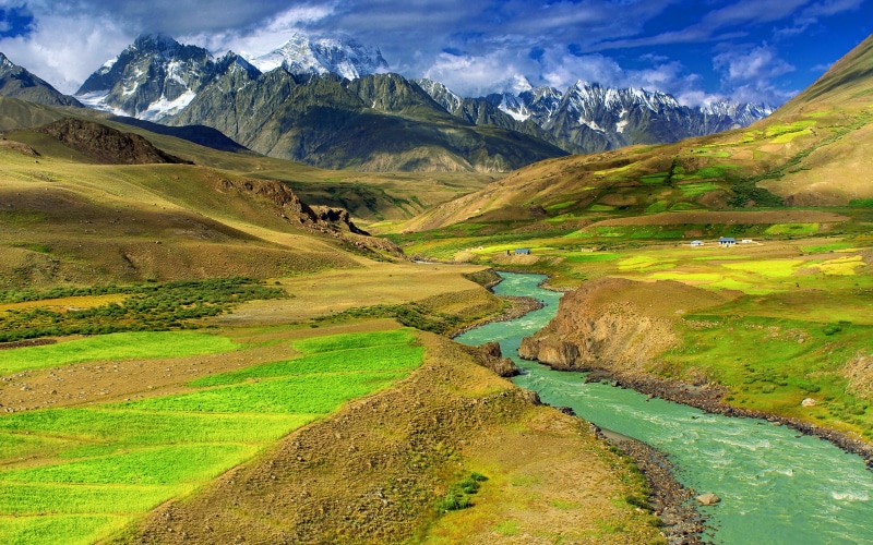 mountains, Mongolia, river, 2K, landscape, nature