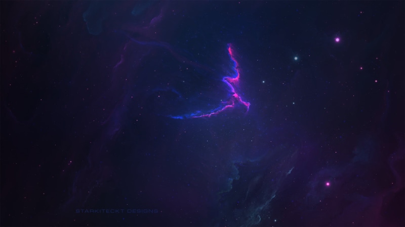 Cosmos, sky, glowing, 1080P, Dark, star, scenics - nature, Blue, Space, Purple, night, astronomy, nature, star - space, Nebula, cloud, galaxy