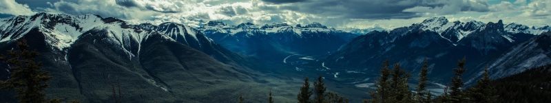 screen, 5K, multi, monitor, montagne, multiple, trees, mountain, triple