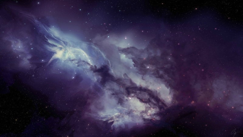 galaxy, environment, backgrounds, mystery, sky, majestic, stars, 1080P, purple, space art, star - space, dark, JoeyJazz, cloud - sky, night, milky way